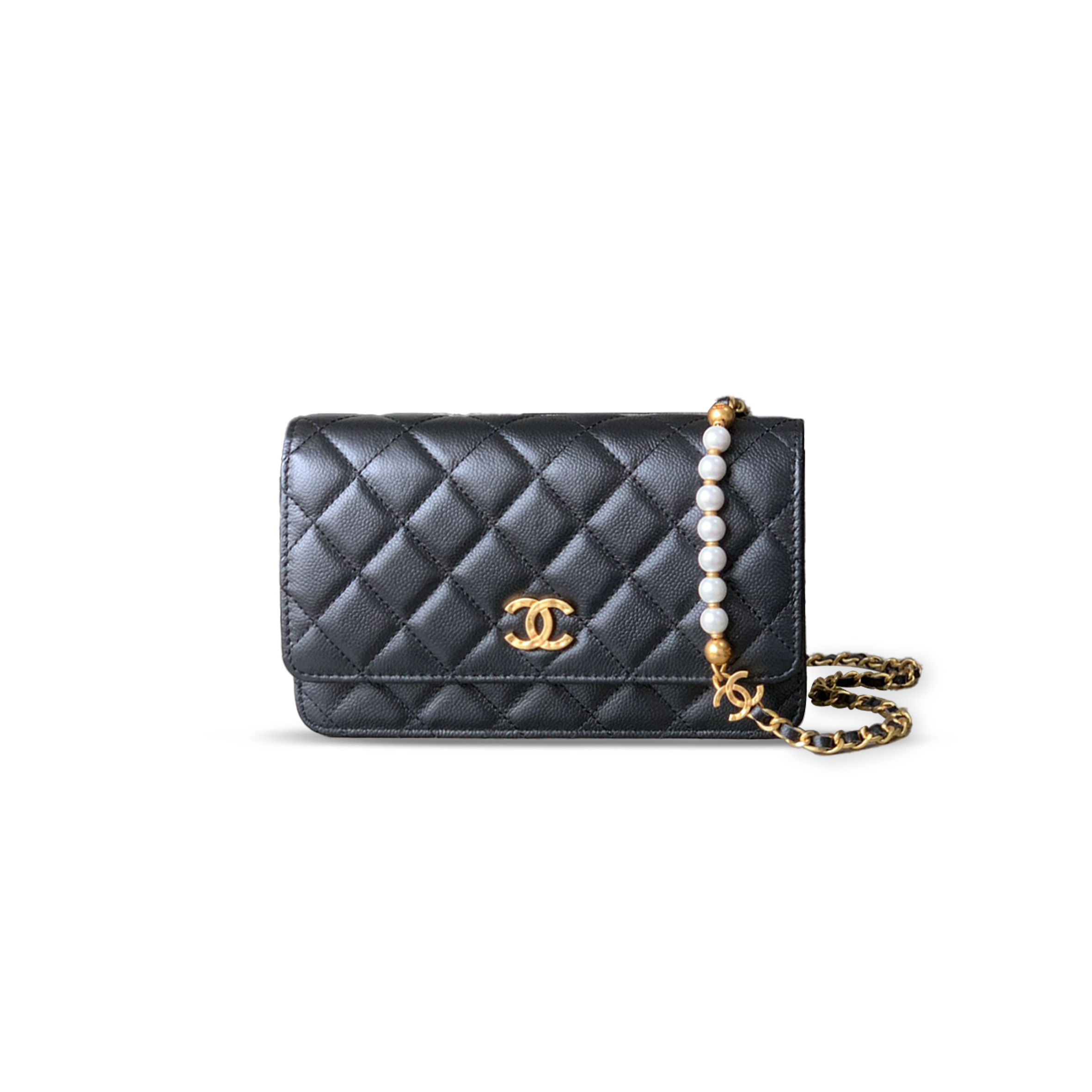 Ch*el mini wallet on chain flap 372921 (19*12*3.5cm)